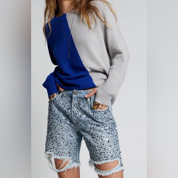Free People Pants - One Teaspoon Jackson Beaded Shorts NWT Sz 27
